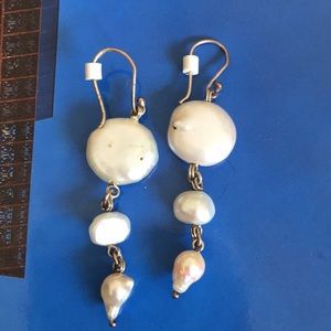Silver Pearl Earrings